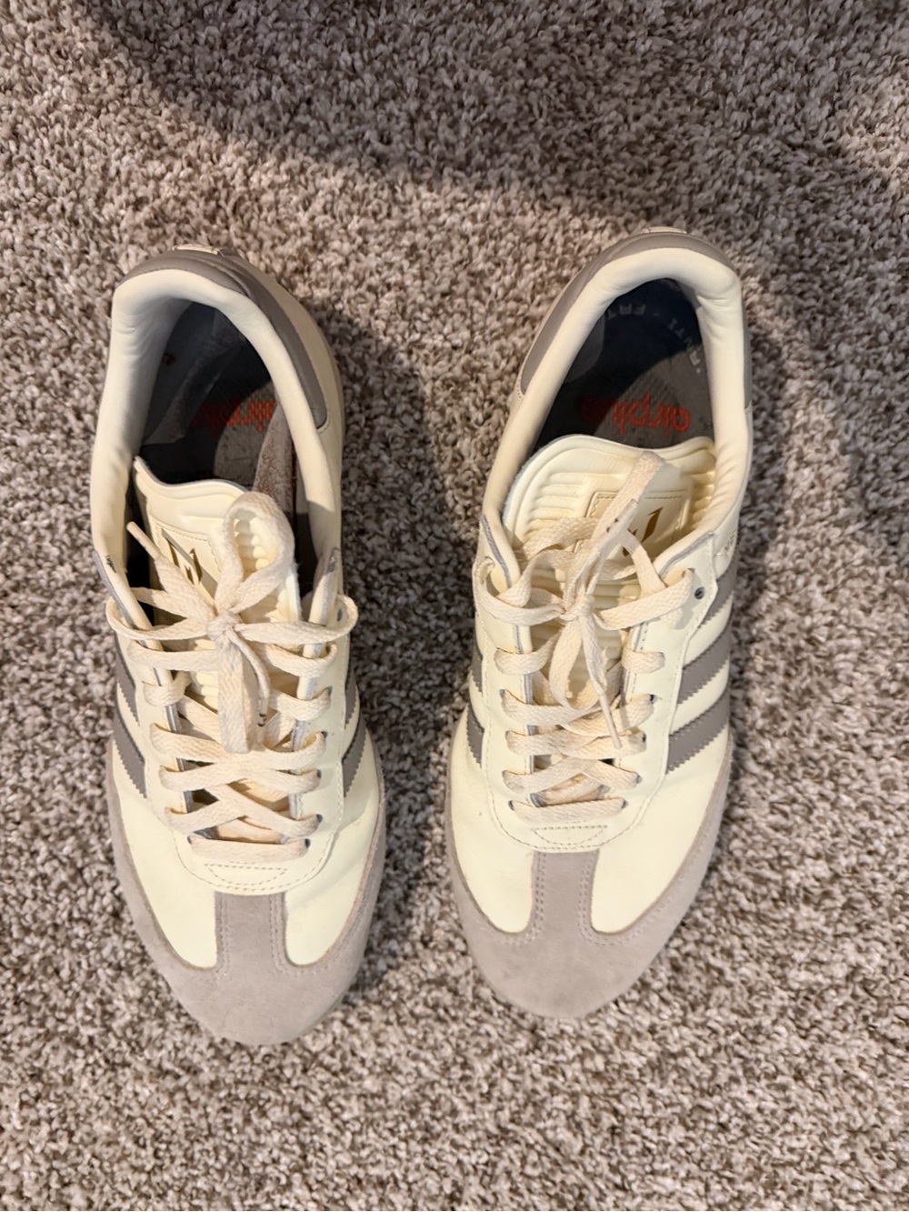adidas samba x Lionel Messi Sneakers in Cream and Gray Suede FIFA SOCCER - Picture 8 of 8